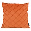 Velvet Cross Terracotta Kussenhoes | 45x45 cm | Velvet/Polyester