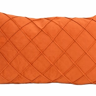 Sierkussen Velvet Cross Terracotta | 30 x 50 cm | Velvet/Polyester