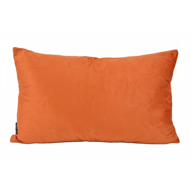Velvet Cross Terracotta Kissenbezug | 30x50 cm | Samt/Polyester