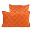 Sierkussen Velvet Cross Terracotta | 45 x 45 cm | Velvet/Polyester