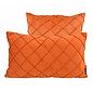 Velvet Cross Terracotta Kussenhoes | 30x50 cm | Velvet/Polyester