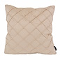 Velvet Cross Beige Kussenhoes | 45x45 cm | Velvet/Polyester