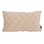 Sierkussen Velvet Cross Beige | 30 x 50 cm | Velvet/Polyester