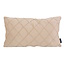 Velvet Cross Beige Kussenhoes | 30x50 cm | Velvet/Polyester