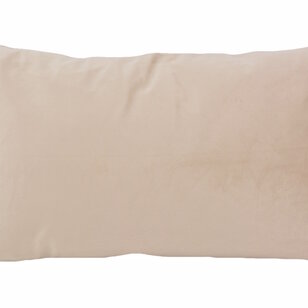 Velvet Cross Beige Kussenhoes | 30x50 cm | Velvet/Polyester