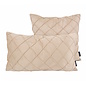 Velvet Cross Beige Kussenhoes | 30x50 cm | Velvet/Polyester