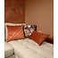 Sierkussen Velvet Cross Terracotta | 45 x 45 cm | Velvet/Polyester