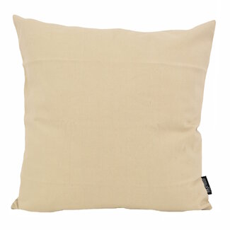 Gek op kussens! Uni Beige Kissenbezug | 45x45 cm | Baumwolle/Polyester