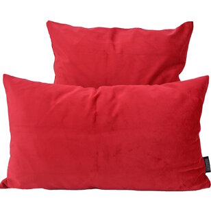 Velvet Rood Kussenhoes | 30x50 cm | Polyester