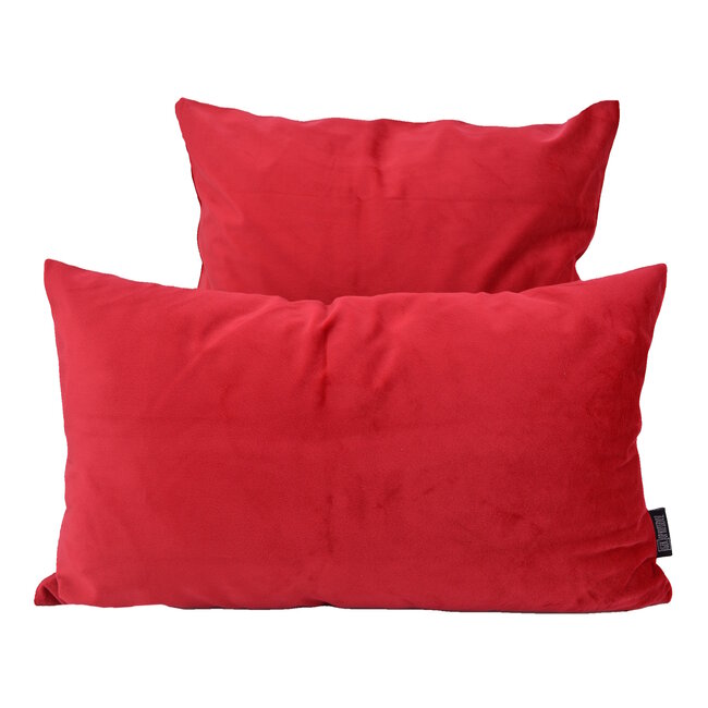 Velvet Rood Kussenhoes | 30x50 cm | Polyester