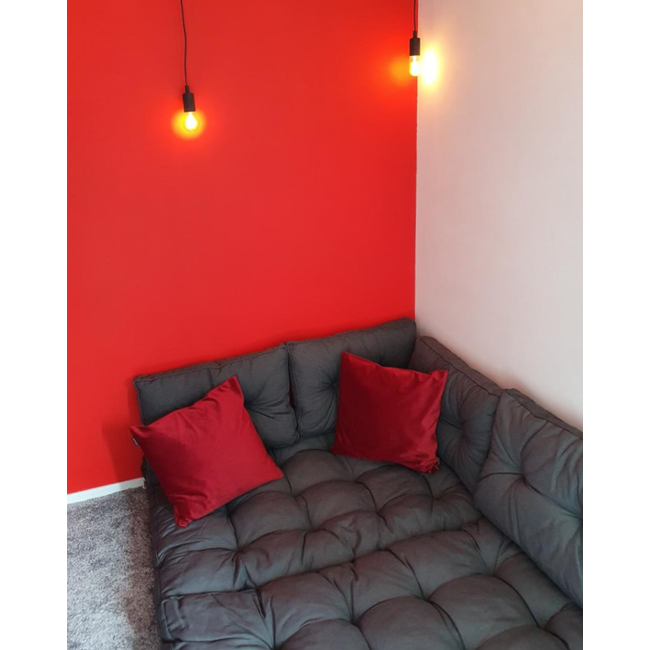 Sierkussen Velvet Rood | 45 x 45 cm | Velvet/Polyester