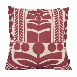 Gek op kussens! Tova Wijnrood Kussenhoes | 45x45 cm | Katoen/Linnen