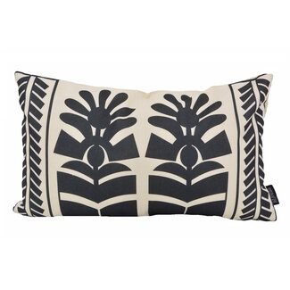 Gek op kussens! Tova Schwarz Kissenbezug | 30x50 cm | Baumwolle/Leinen