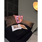 Velvet Cross Bruin Kussenhoes | 30x50 cm | Velvet/Polyester
