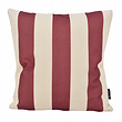 Ela Stripe Wijnrood Kussenhoes | 45x45 cm | Katoen/Linnen