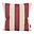 Gek op kussens! Ela Stripe Wijnrood Kussenhoes | 45x45 cm | Katoen/Linnen