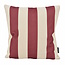 Ela Stripe Wijnrood Kussenhoes | 45x45 cm | Katoen/Linnen