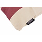 Ela Stripe Weinrot Kissenbezug | 45x45 cm | Baumwolle/Leinen