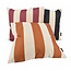 Ela Stripe Weinrot Kissenbezug | 45x45 cm | Baumwolle/Leinen