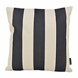 Ela Stripe Zwart Kussenhoes | 45x45 cm | Katoen/Linnen
