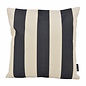 Ela Stripe Zwart Kussenhoes | 45x45 cm | Katoen/Linnen