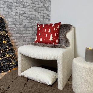 Kerstbomen Kussenhoes | 45x45 cm | Katoen/Linnen