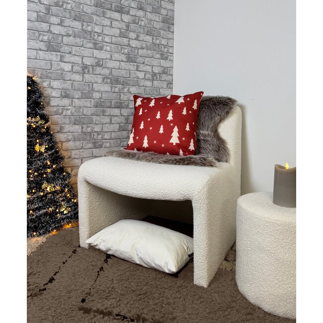 Velvet Creme Kussenhoes | 30x50 cm | Polyester