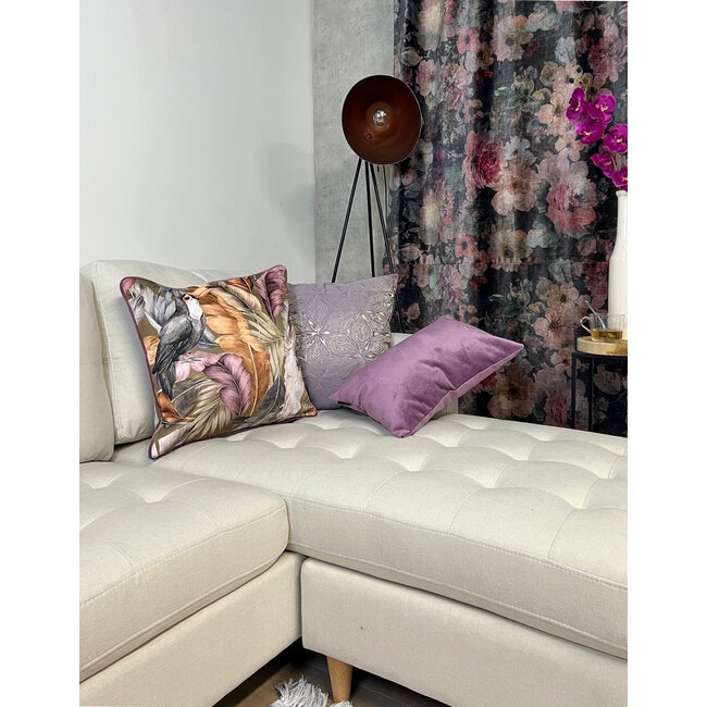 Velvet Lichtpaars Kussenhoes | 30x50 cm | Polyester