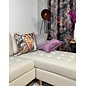 Velvet Noura Paars Kussenhoes | 45x45 cm | Velvet/Polyester