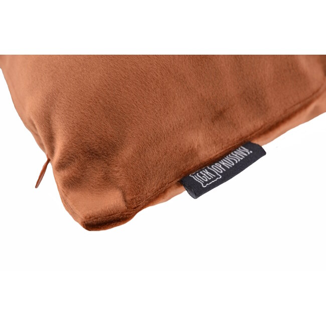 Sierkussen Velvet Bruin | 45 x 45 cm | Velvet/Polyester