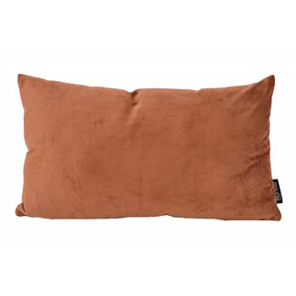 Gek op kussens! Velvet Bruin Kussenhoes | 30x50 cm | Polyester