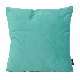 Gek op kussens! Velvet Aqua Blauw Kussenhoes | 45x45 cm | Polyester