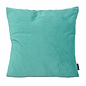 Velvet Aqua Blauw Kussenhoes | 45x45 cm | Polyester