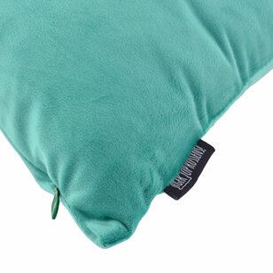 Velvet Aqua Blauw Kussenhoes | 45x45 cm | Polyester