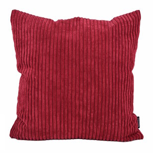Sierkussen Corduroy Donkerrood | 45 x 45 cm | Polyester