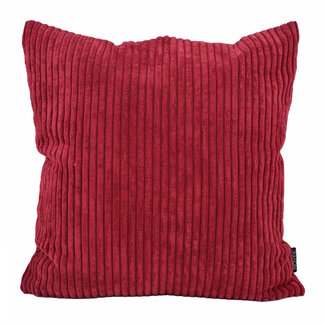 NOVÉE Sierkussen Corduroy Donkerrood | 45 x 45 cm | Polyester