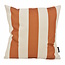 Gek op kussens! Sierkussen Ela Stripe Cognac | 45 x 45 cm | Katoen/Linnen