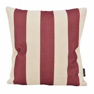 Sierkussen Ela Stripe Wijnrood | 45 x 45 cm | Katoen/Linnen