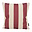 Gek op kussens! Sierkussen Ela Stripe Wijnrood | 45 x 45 cm | Katoen/Linnen