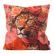 Sierkussen Flower Leopard #2 | 45 x 45 cm | Katoen/Polyester