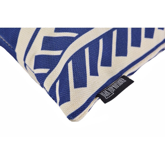 Sierkussen Tova Blauw | 30 x 50 cm | Katoen/Linnen