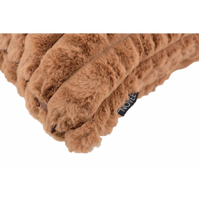 Mimi Fur Braun Kissenbezug | 45x45 cm | Polyester