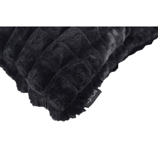 Mimi Fur Zwart | 45 x 45 cm | Kussenhoes | Polyester