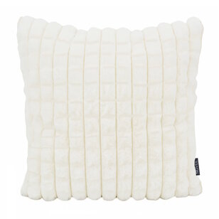 Mimi Fur Weiß Kissenbezug | 45x45 cm | Polyester