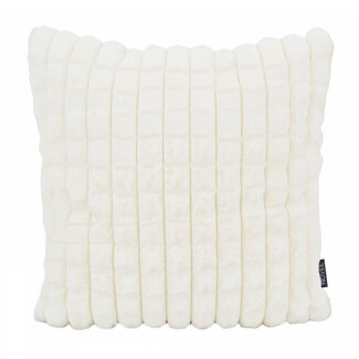 NOVÉE Mimi Fur Wit Kussenhoes | 45x45 cm | Polyester