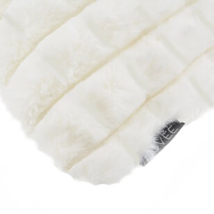 Mimi Fur Weiß Kissenbezug | 45x45 cm | Polyester