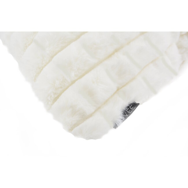 Mimi Fur Weiß Kissenbezug | 45x45 cm | Polyester