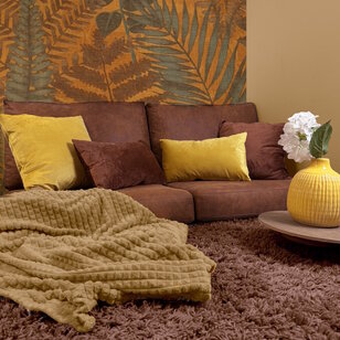 Velvet Braun Kissenbezug | 45x45 cm | Samt/Polyester