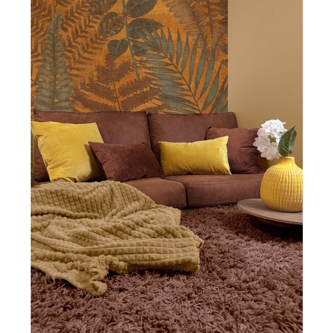 Sierkussen Velvet Bruin | 45 x 45 cm | Velvet/Polyester