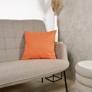 Uni Oranje Kussenhoes | 45x45 cm | Katoen/Polyester